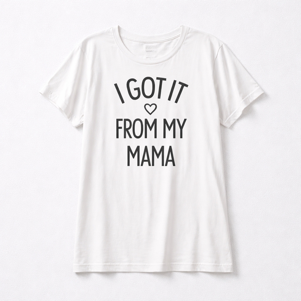 146 Torrid 2 2X White Short Sleeve Tee I GOT IT FROM MY MAMA
